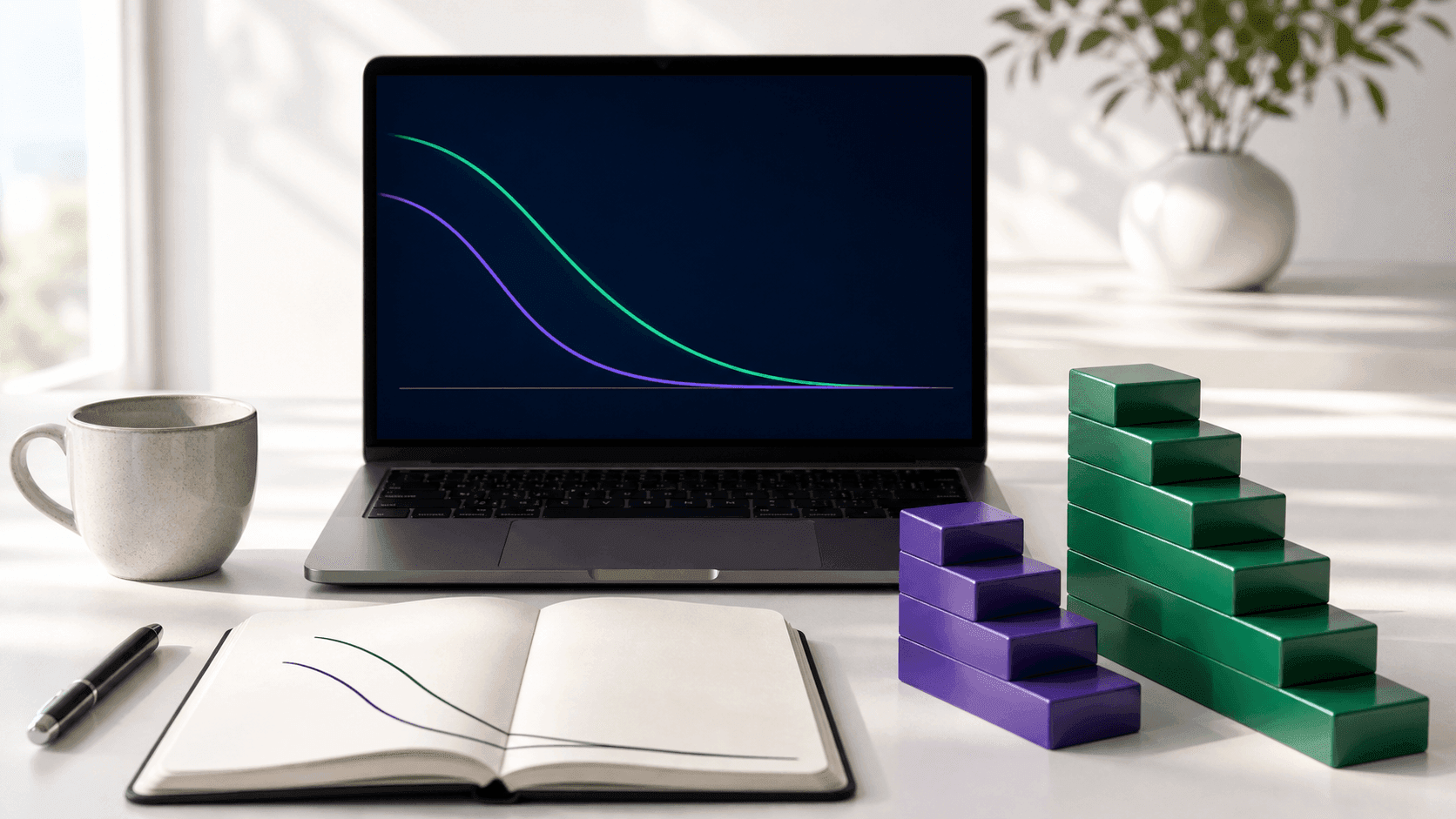 Debt payoff planning workspace with two payoff strategies compared