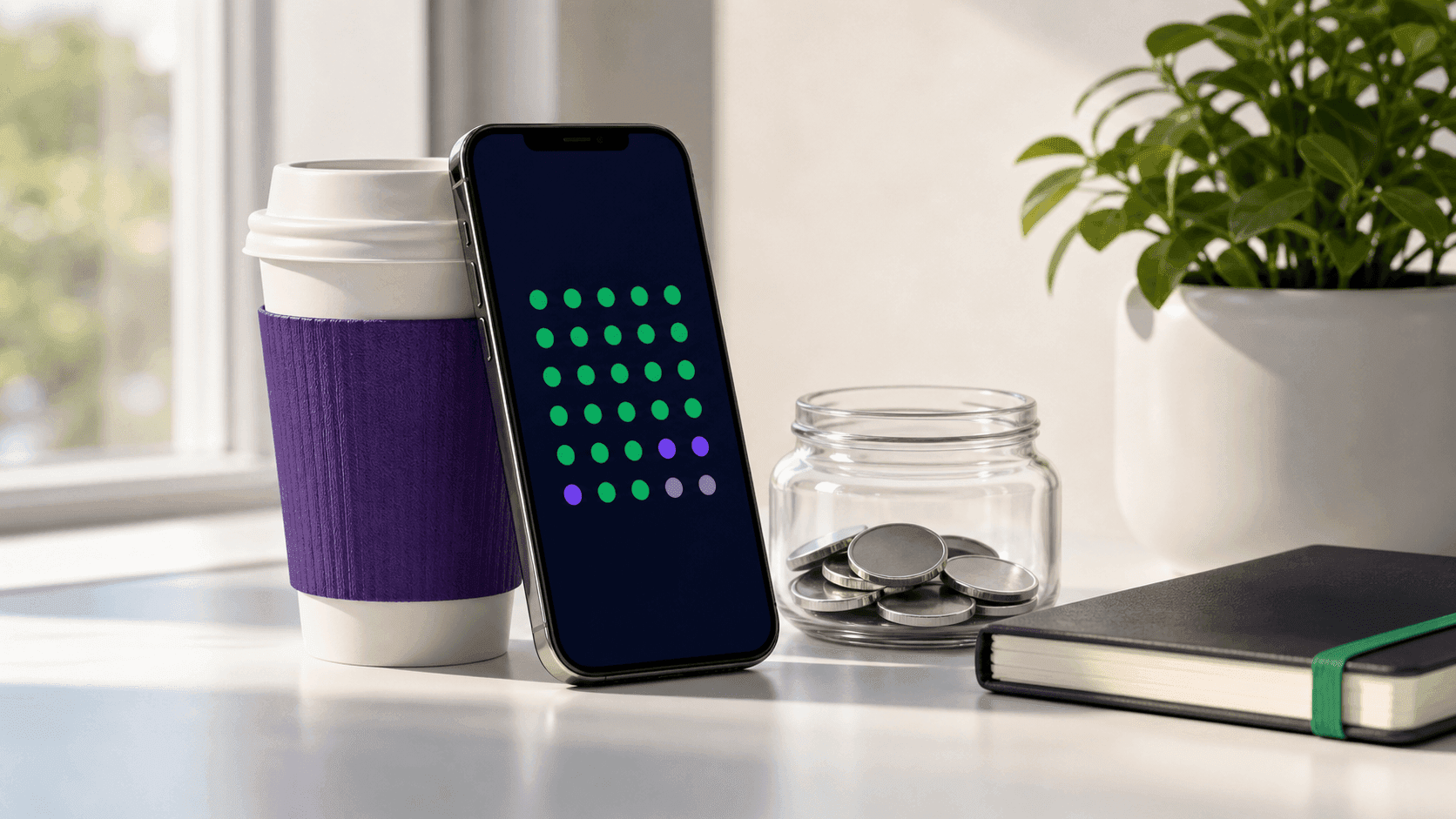 Everyday habits and their yearly cost shown on a dashboard